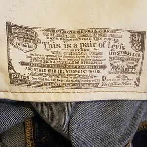 Mens Original 501 Levi Strauss